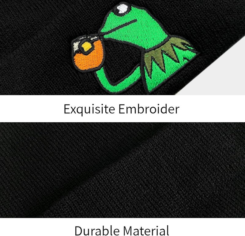 AamAccess Funny Cool Beanie Anime Cute Goth Emo Knit Hat for Men and Women - Image 4